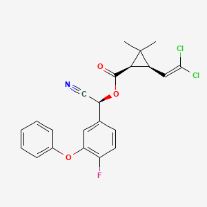 molecular formula C22H18Cl2FNO3 B1247989 (1R,3R,alphaS)-Cyfluthrin CAS No. 85649-15-6