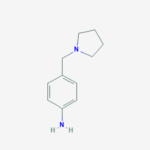 molecular formula C11H16N2 B124799 4-(Pyrrolidin-1-ylmethyl)aniline CAS No. 142335-64-6