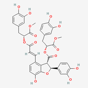 molecular formula C38H34O16 B1247993 Dimethyl lithospermate B 