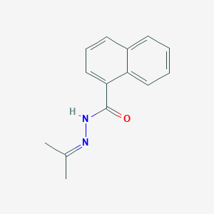 molecular formula C14H14N2O B12479984 N'-(propan-2-ylidene)naphthalene-1-carbohydrazide 