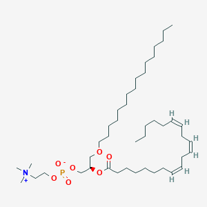 [(2R)-3-hexadecoxy-2-[(8Z,11Z,14Z)-icosa-8,11,14-trienoyl]oxypropyl] 2-(trimethylazaniumyl)ethyl phosphate