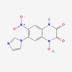 1-Hydroxy-7-imidazol-1-yl-6-nitro-1,4-dihydro-quinoxaline-2,3-dione