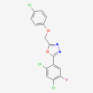 molecular formula C15H8Cl3FN2O2 B1248032 Oxadiazoles 