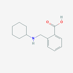 molecular formula C14H19NO2 B12480721 2-[(Cyclohexylamino)methyl]benzoic acid 