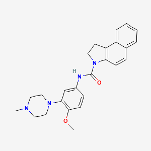 N-[4-methoxy-3-(4-methylpiperazin-1-yl)phenyl]-1,2-dihydrobenzo[e]indole-3-carboxamide
