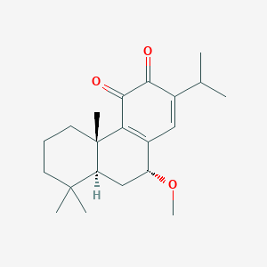 molecular formula C21H30O3 B1248084 Sugikurojin F 