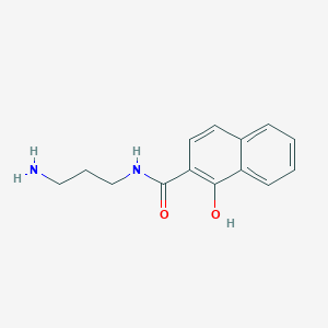 molecular formula C14H16N2O2 B12480866 N-(3-aminopropyl)-1-hydroxynaphthalene-2-carboxamide 
