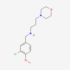 molecular formula C15H23ClN2O2 B12480873 N-(3-chloro-4-methoxybenzyl)-3-(morpholin-4-yl)propan-1-amine 