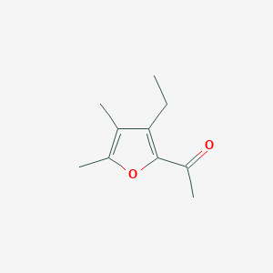 molecular formula C10H14O2 B124809 1-(3-Ethyl-4,5-dimethylfuran-2-yl)ethanone CAS No. 145663-32-7