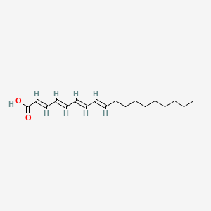 molecular formula C18H28O2 B1248095 Octadecatetraenoic acid CAS No. 25448-06-0