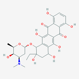 molecular formula C28H33NO11 B1248098 Obelmycin H 