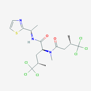 molecular formula C17H23Cl6N3O2S B1248105 Dysidenin 