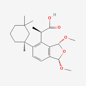 molecular formula C22H32O5 B1248109 Membranolide D 
