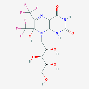 molecular formula C13H14F6N4O7 B1248118 6,7-Bis(trifluoromethyl)-8-ribityllumazine 
