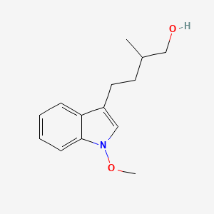 molecular formula C14H19NO2 B1248121 4-(1-Methoxy-1H-indol-3-yl)-2-methylbutan-1-ol 