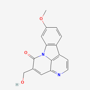 molecular formula C16H12N2O3 B1248125 5-Hydroxymethyl-9-methoxycanthin-6-one 