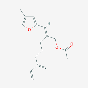 molecular formula C17H22O3 B1248133 Algoafuran 