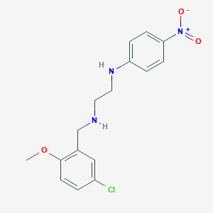 molecular formula C16H18ClN3O3 B12481594 N-(5-chloro-2-methoxybenzyl)-N'-(4-nitrophenyl)ethane-1,2-diamine 