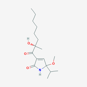 3-[(2S)-2-hydroxy-2-methyloctanoyl]-5-methoxy-5-propan-2-yl-1H-pyrrol-2-one