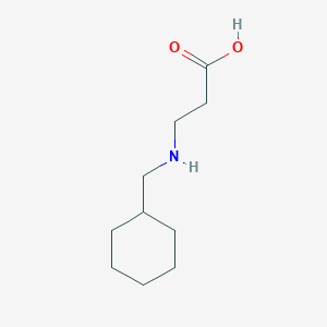 molecular formula C10H19NO2 B12481603 N-(cyclohexylmethyl)-beta-alanine 