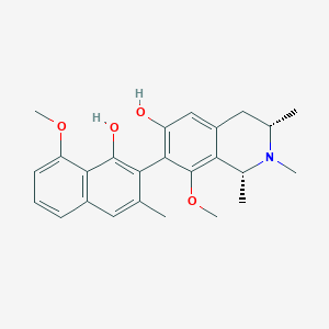 molecular formula C25H29NO4 B1248161 Ancistrotanzanine C CAS No. 692755-31-0