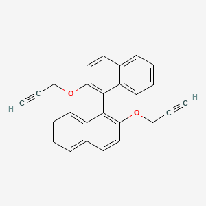 molecular formula C26H18O2 B1248168 1,1'-Binaphthalene, 2,2'-bis(2-propynyloxy)- CAS No. 156602-03-8