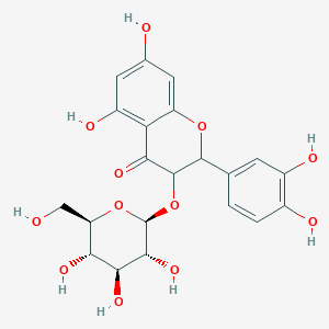 molecular formula C21H22O12 B1248204 Dihydroquercetin-3-O-glucoside 