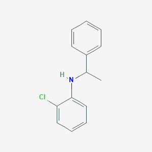 molecular formula C14H14ClN B124821 2-chloro-N-(1-phenylethyl)aniline CAS No. 155585-52-7