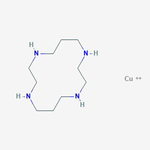 molecular formula C10H24CuN4+2 B1248212 (1,4,8,11-Tetraazacyclotetradecane)copper(2+) 