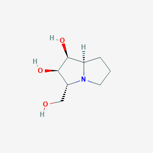 molecular formula C8H15NO3 B1248217 Hyacinthacine A1 