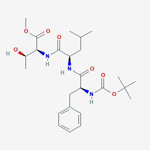 molecular formula C25H39N3O7 B124823 tert-Butyloxycarbonyl phenylalanyl-leucyl-threonine methyl ester CAS No. 151629-29-7