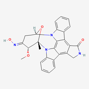 (2S,3R,4E,6R)-4-hydroxyimino-3-methoxy-2-methyl-29-oxa-1,7,17-triazaoctacyclo[12.12.2.12,6.07,28.08,13.015,19.020,27.021,26]nonacosa-8,10,12,14,19,21,23,25,27-nonaen-16-one