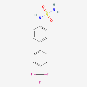 molecular formula C13H11F3N2O2S B1248253 N-[4'-(trifluoromethyl)-4-biphenylyl]sulfamide 