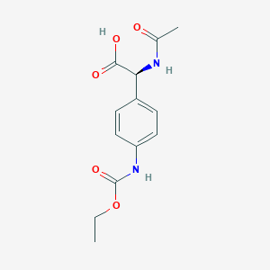 (2S)-N-Acetyl-2-[4-(ethoxycarbonylamino)phenyl]glycine