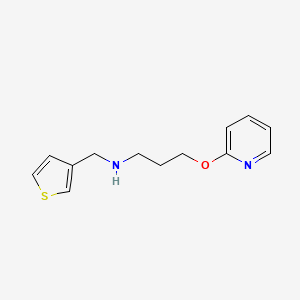 molecular formula C13H16N2OS B12482614 N-[3-(2-pyridinyloxy)propyl]-N-(3-thienylmethyl)amine 
