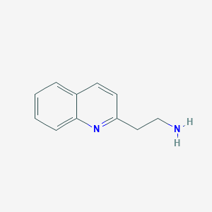 molecular formula C11H12N2 B1248265 2-Quinolineethanamine CAS No. 104037-38-9