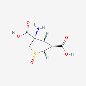 (+)-(1R,2R,4S,5S,6S)-4-amino-2-thiabicyclo[3.1.0]hexane-4,6-dicarboxylic acid 2-oxide