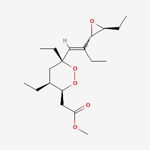 methyl 2-[(3S,4S,6R)-4,6-diethyl-6-[(E)-2-[(2S,3S)-3-ethyloxiran-2-yl]but-1-enyl]dioxan-3-yl]acetate