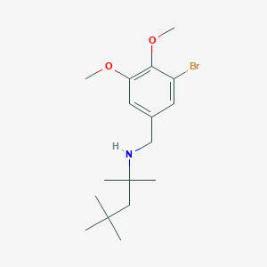 molecular formula C17H28BrNO2 B12482732 N-(3-bromo-4,5-dimethoxybenzyl)-2,4,4-trimethylpentan-2-amine 