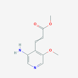 molecular formula C10H12N2O3 B12482784 methyl (2E)-3-(3-amino-5-methoxypyridin-4-yl)prop-2-enoate 