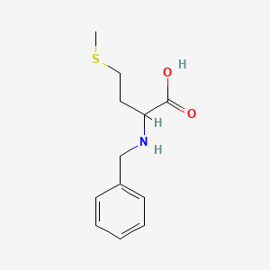 molecular formula C12H17NO2S B12482828 2-Benzylamino-4-methylsulfanyl-butyric acid 