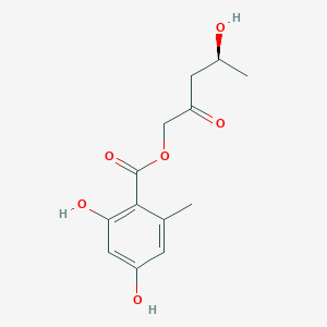 molecular formula C13H16O6 B1248287 globosumone B 