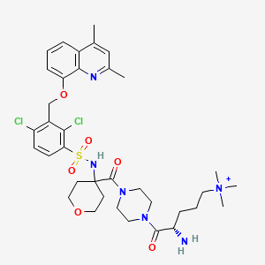 molecular formula C36H49Cl2N6O6S+ B1248288 Fasitibant free base CAS No. 869939-83-3