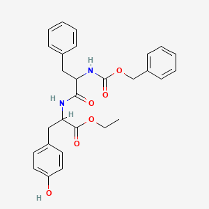 molecular formula C28H30N2O6 B12482922 ethyl N-[(benzyloxy)carbonyl]phenylalanyltyrosinate 