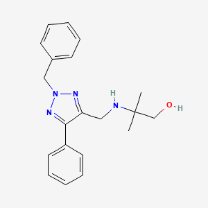 molecular formula C20H24N4O B12482938 2-{[(2-benzyl-5-phenyl-2H-1,2,3-triazol-4-yl)methyl]amino}-2-methyl-1-propanol 