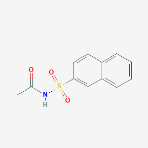molecular formula C12H11NO3S B12483036 N-(naphthalen-2-ylsulfonyl)acetamide 