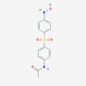 molecular formula C14H14N2O4S B124831 Monoacetyldapsone hydroxylamine CAS No. 32604-86-7
