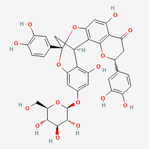 molecular formula C36H32O16 B1248319 Diinsininol 