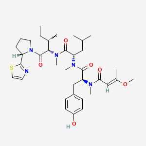 molecular formula C36H53N5O6S B1248334 15-norlyngbyapeptin A 