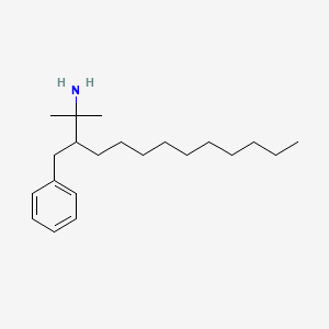 molecular formula C21H37N B1248336 3-Benzyl-2-methyltridecan-2-amine 